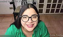 sexy secretary chats with boyfriend while blowing boss