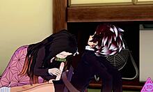 Tanjiro And Nezuko's Horny Demon Slayer Hentai Sex With Blowjob And Cumshot