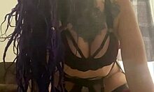 Emo slut takes full nelson pounding with intense ass clapping. Bent over for more.