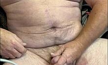 Rubbing one out with handjob gay mature fucking cum squirting masturbation daddy