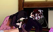 Tanjiro And Nezuko's Horny Demon Slayer Hentai Sex With Blowjob And Cumshot