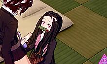 Tanjiro And Nezuko's Horny Demon Slayer Hentai Sex With Blowjob And Cumshot