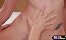 mature lezzie gets down with tribbing after steamy oral action.