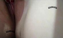 Big tits amateur shows her tail intensely