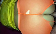 Watch this milf with big tits get fucked hard after her training session. Close-up on her ass and the taboo couple dynamics.