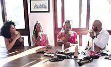 'black teen in sheer red lingerie for sex?'