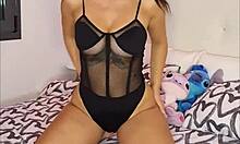 I masturbate in front of the neighbor until I cum - Claudia Bavel