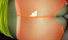 Watch this milf with big tits get fucked hard after her training session. Close-up on her ass and the taboo couple dynamics.