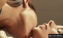 hey, watch us two skinny lesbians drive each other to huge orgasms