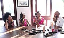 'black teen in sheer red lingerie for sex?'