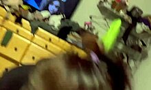 Green Candy Sucks Cock In Amateur Blowjob Scene