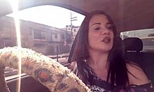 Latina gives ass as birthday gift in Uber