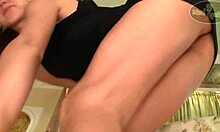 Hot teen in black dress.