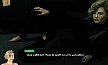 She shows big ass and tits through spacetime