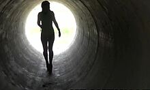 I’m so into this hot redhead milf showing off at an outdoor casting!