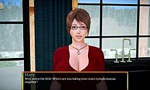 My New Family 458 - Big Ass Milf Plays Game with Anime Hentai!