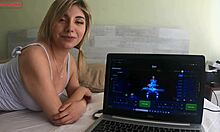 hey, ended up in a wild sexual bet with my horny girlfriend... trailer got me! 😜