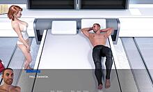 She shows big ass and tits through spacetime