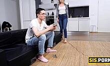 Sisporn Blonde Anna Krowe from Russia Takes Stepbrother's Cock Deep