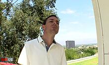 Latina teen goddess receives a cum facial after blowjob and fucking in bikini