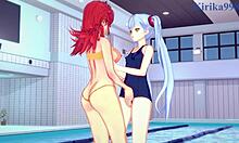 ruri hoshino and festenia muse in intense lesbian action!