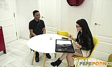 Monica smiler needs a big black cock for her anal casting