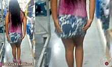 Deisyyeraldine Latina Flashing Her Big Ass in Public Mall