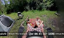 busty hot blonde fucked outdoor at covert picnic, oops