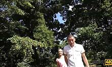 Hunt4k Hunter Nails Girlfriend for Cash While Boyfriend Watches