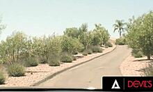 Horny Mackenzie Mace shows her ass for hard fucking while stepdad watches