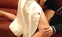 Amateur Sailor Cosplay Sex With Friend in Miniskirt. Intense Fingering and Creampie Finish.