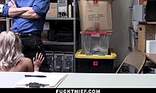 blonde teen getting rammed hard by malls security officer - fuckthief