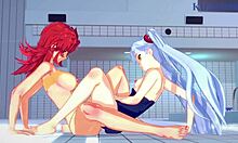 ruri hoshino and festenia muse in intense lesbian action!