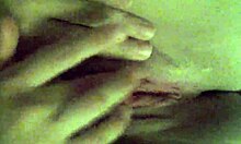 Girlfriend boldly fingers her wet shaved pussy to orgasm