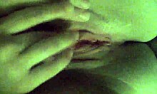 Girlfriend boldly fingers her wet shaved pussy to orgasm