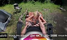 busty hot blonde fucked outdoor at covert picnic, oops