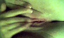 Girlfriend boldly fingers her wet shaved pussy to orgasm