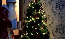 Bad Santa Claus Delivers Dirty Talk And Gay Cum In Christmas Orgy.