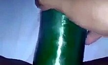 Hot wife starts masturbating alone, fingers and toys driving her wild.