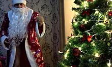 Bad Santa Claus Delivers Dirty Talk And Gay Cum In Christmas Orgy.