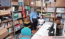 Petite Teen Gets Pussy Fucked by Mall Cop