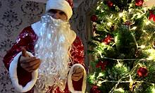 Bad Santa Claus Delivers Dirty Talk And Gay Cum In Christmas Orgy.