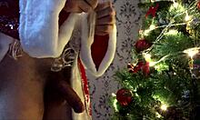 Bad Santa Claus Delivers Dirty Talk And Gay Cum In Christmas Orgy.