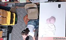 Petite Teen Gets Pussy Fucked by Mall Cop