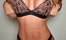 briana banderas trying lingerie and posing with her big ass and tits 😘