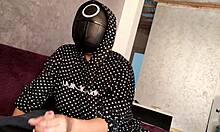 In squid game, i jerked off a member's dick and he came on my tits