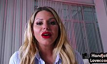 Busty milf gives pov boobjob closeup 😍