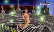 Animated 3D Cartoon Of Indian Teen Girl Poses