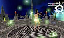 Animated 3D Cartoon Of Indian Teen Girl Poses