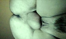 Close-up shot of cock pumping big ass with creampie inside